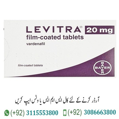 Levitra Tablets In Pakistan Levitra Tablets Price: 2000/- PKR Levitra Tablets in Pakistan Never walk away from sexual tension with Levitra 20 mg Tablets in Pakistan. You must have surely heard of many pills, which counteract the erectile dysfunction problems in the market. But did you know that almost all of those have been created using synthetic products which hinder the possibility of your sexual performance in the long run? Levitra Tablets in Pakistan ensures that you can pop the tablets whenever you find yourself sexually aroused without sparing a thought for other stimulants.