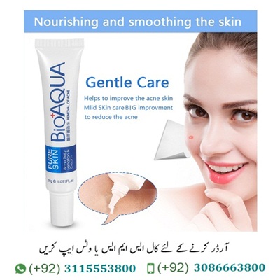 BioAqua Cream In Pakistan BioAqua Cream In Pakistan Delicate saturating the skin.The to include a lot of dampness and supplements equalization water and oil.To evacuate skin inflammation, pimples and gives skin smoothness fragile to delicate and soggy. BioAqua Cream In Pakistan Delicate Skin Moisturizing, Give Balance Nutrients to Skin, Expel Acne, Pimple and Dullness, Feed Skin, Help to Gain Clean and Smooth Skin. Instructions to Use: Where I Can Buy Pimple Removal Cream How BioAqua Cream Price In Pakistan | BioAqua Cream In Lahore First clean the skin and apply suitable sum on the skin at that point tenderly back rub until assimilated totally. Features: Buy BioAqua Pimple Removal In Pakistan Effective regulation, balanced facial oil secretion Reduce pores, improve skin elasticity To keep the face clean and fresh Get rid of acne and acne marks and repair the damage to the skin Repair uneven rough, making the skin soft and delicate