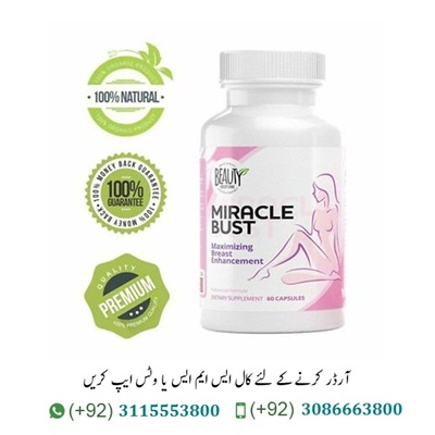 Miracle Bust Pills In Pakistan Miracle Bust Pills In Pakistan is a scientifically based combination of collagen and phytoestrogen-rich plants such as soybeansand snookus pharmacy to support the female body.Get complete confidence with Miracle Breast – an excellent alternative to surgery. Other Ingredients: Miracle Bust Capsules In Pakistan Vegetable stearic acid, MCC, cellulose, methylcellulose, silica, vegetable magnesium stearate. Miracle Bust Pills Price In Pakistan The official online store in Pakistan | Buy Miracle Bust Pills In Lahore Miracle Bust Pills In Lahore- a means to increase the size of the female breast in stock. High quality and reasonable price.Absolutely natural product, created only from natural ingredients, without adding chemicals harmful to the body.The results of the clinical trials of Miracle Bust speak for themselves! Miracle Bust Breast Pills In Pakistan creates real miracles, transforming and changing the female bust. This result is achieved due to the following properties of this tool: